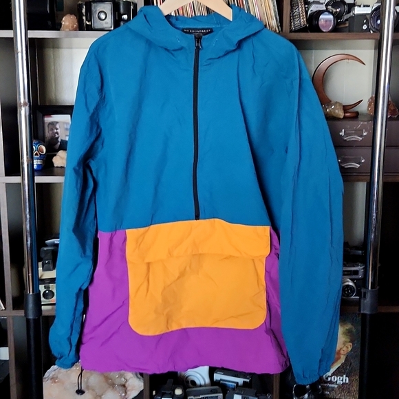 No Boundaries Jackets & Coats Sz L Windbreaker Colorblock Jacket